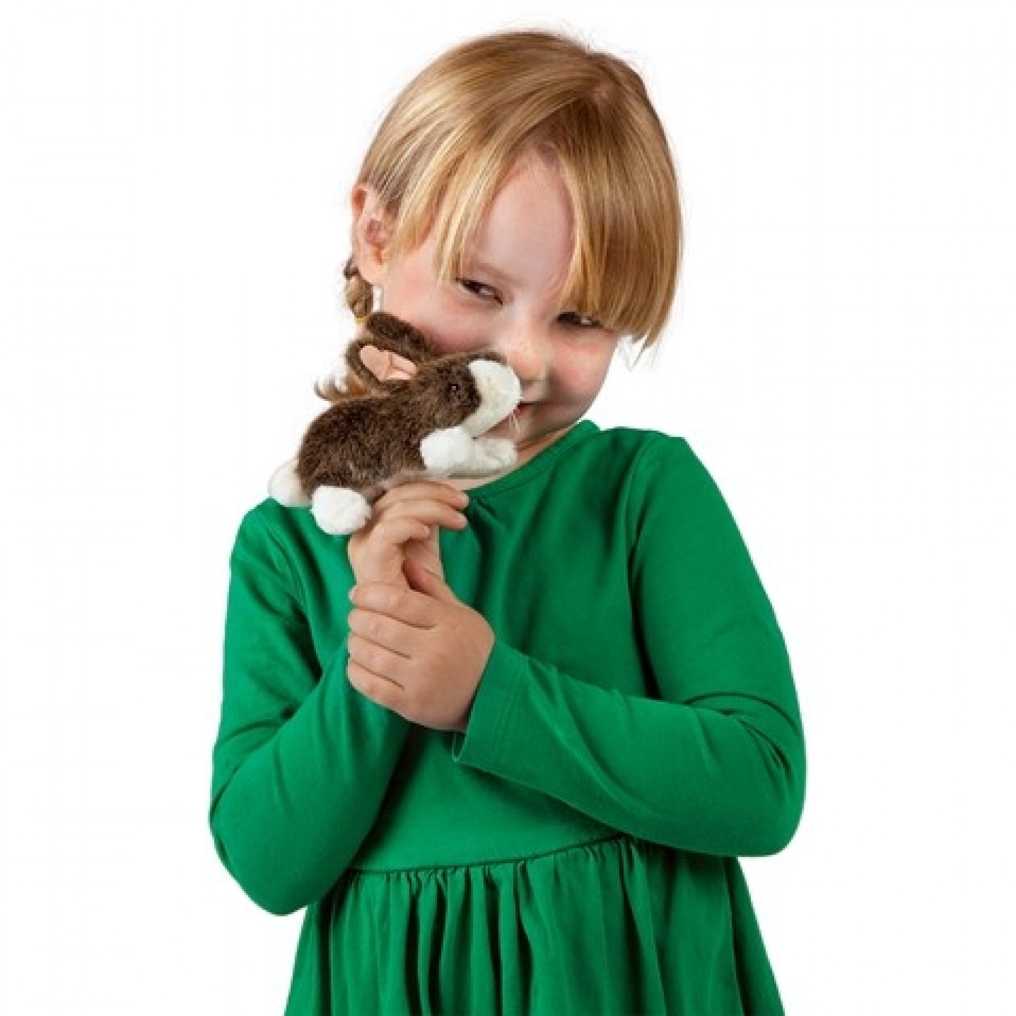 Mini Cottontail Rabbit Finger Puppet - Folkmanis