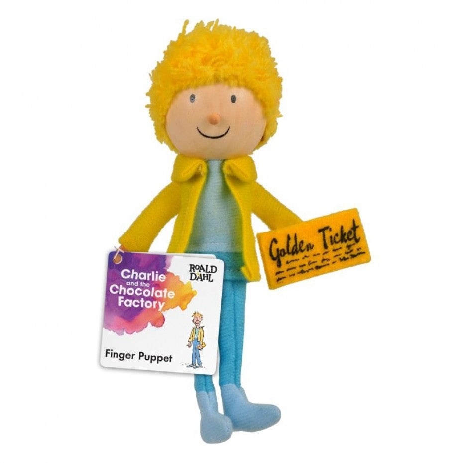 Charlie Bucket Finger Puppet Roald Dahl - Fiesta Crafts