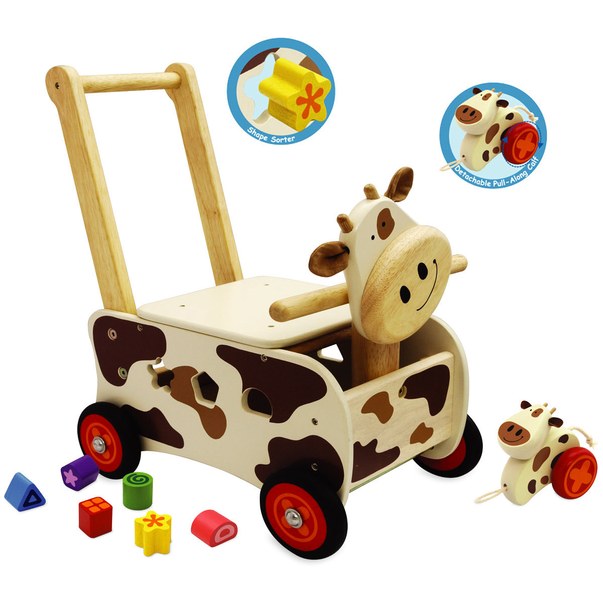 Walk &amp; Ride Cow Sorter - Im Toy-Let the Children Play