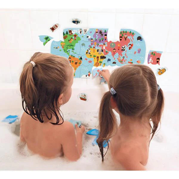 Bath World Map Puzzle - Janod