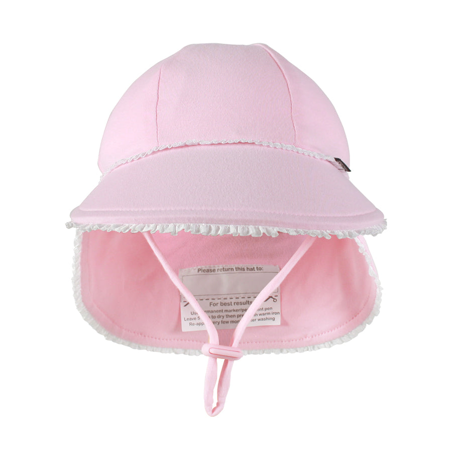 Blush Ruffle Trim Legionnaire Hat - Bedhead Hats