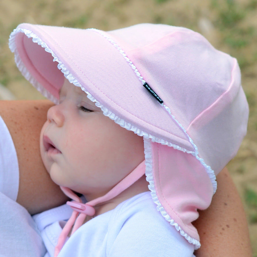 Blush Ruffle Trim Legionnaire Hat - Bedhead Hats