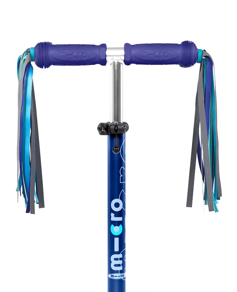 Handle Bar Ribbons Blue Reflective - Micro Scooters