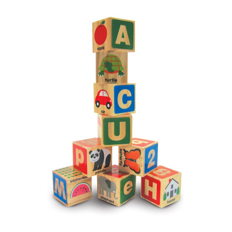 ABC 123 Wooden Blocks - Melissa and Doug