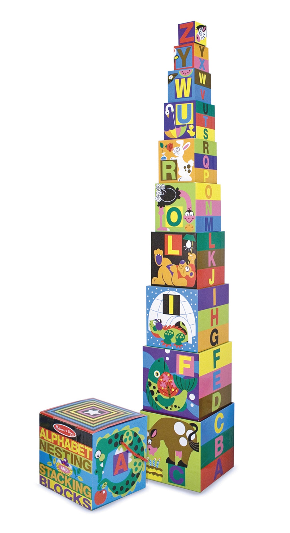 Alphabet Nesting & Stacking Blocks - Melissa & Doug