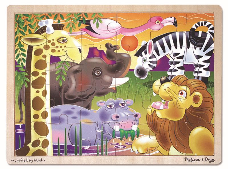 African Plains Jigsaw Puzzle 24pc - Melissa and Doug