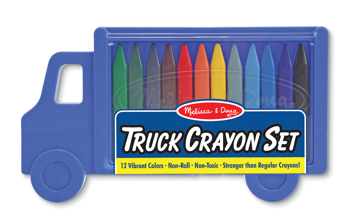 Truck Crayon Set 12pc - Melissa and Doug