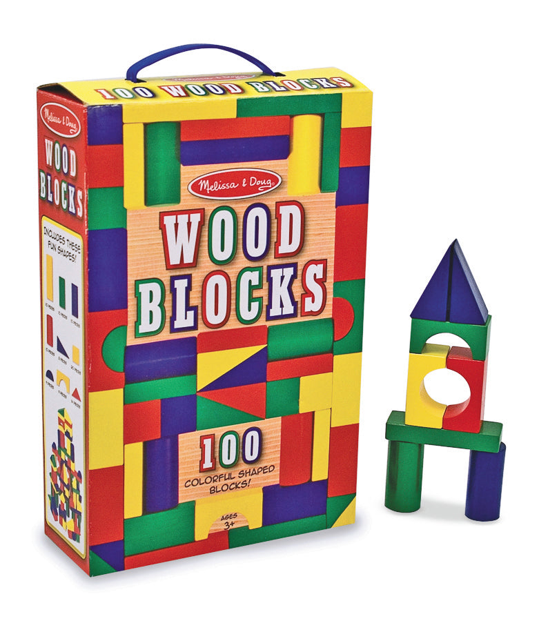 100 Wood Blocks Set - Melissa & Doug