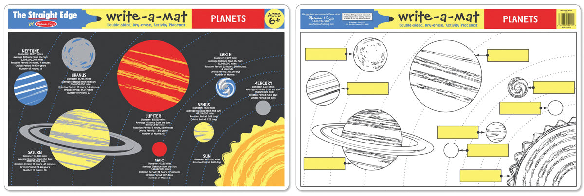 Planets Write-A-Mat Melissa &amp; Doug