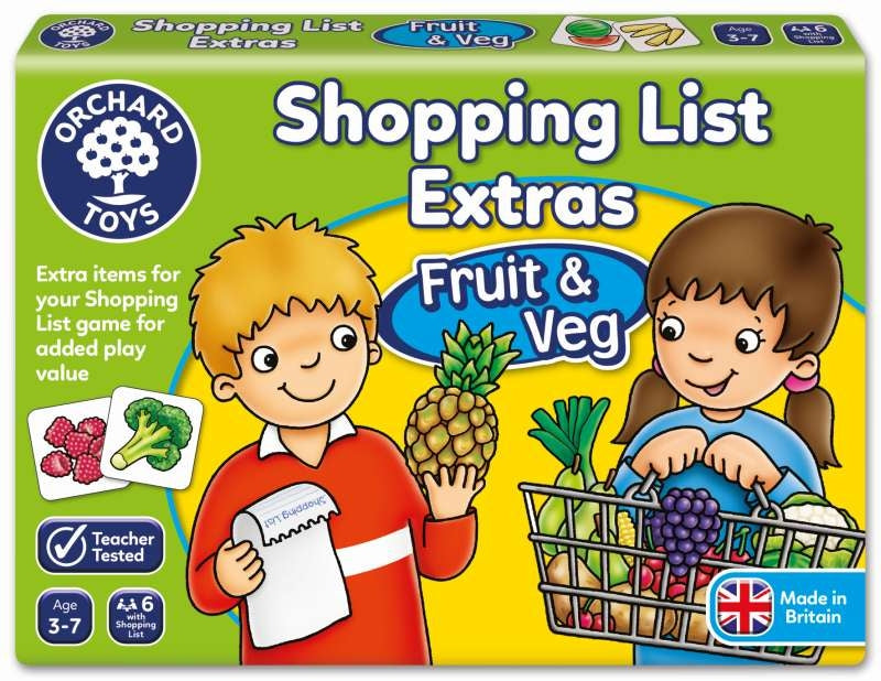 Fruit &amp; Veg Shopping List Booster Pack - Orchard Toys