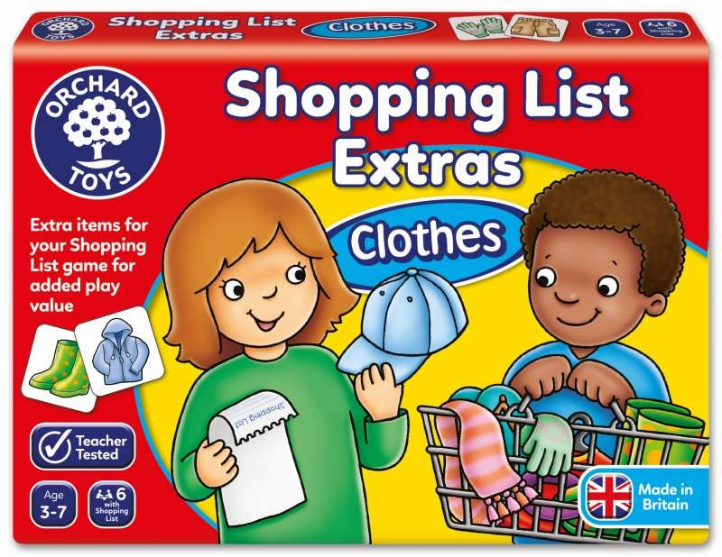 Clothes Shopping List Booster Pack - Orchard Toys