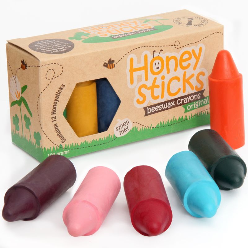 Originals 12 Pack Beeswax Crayons - Honeysticks