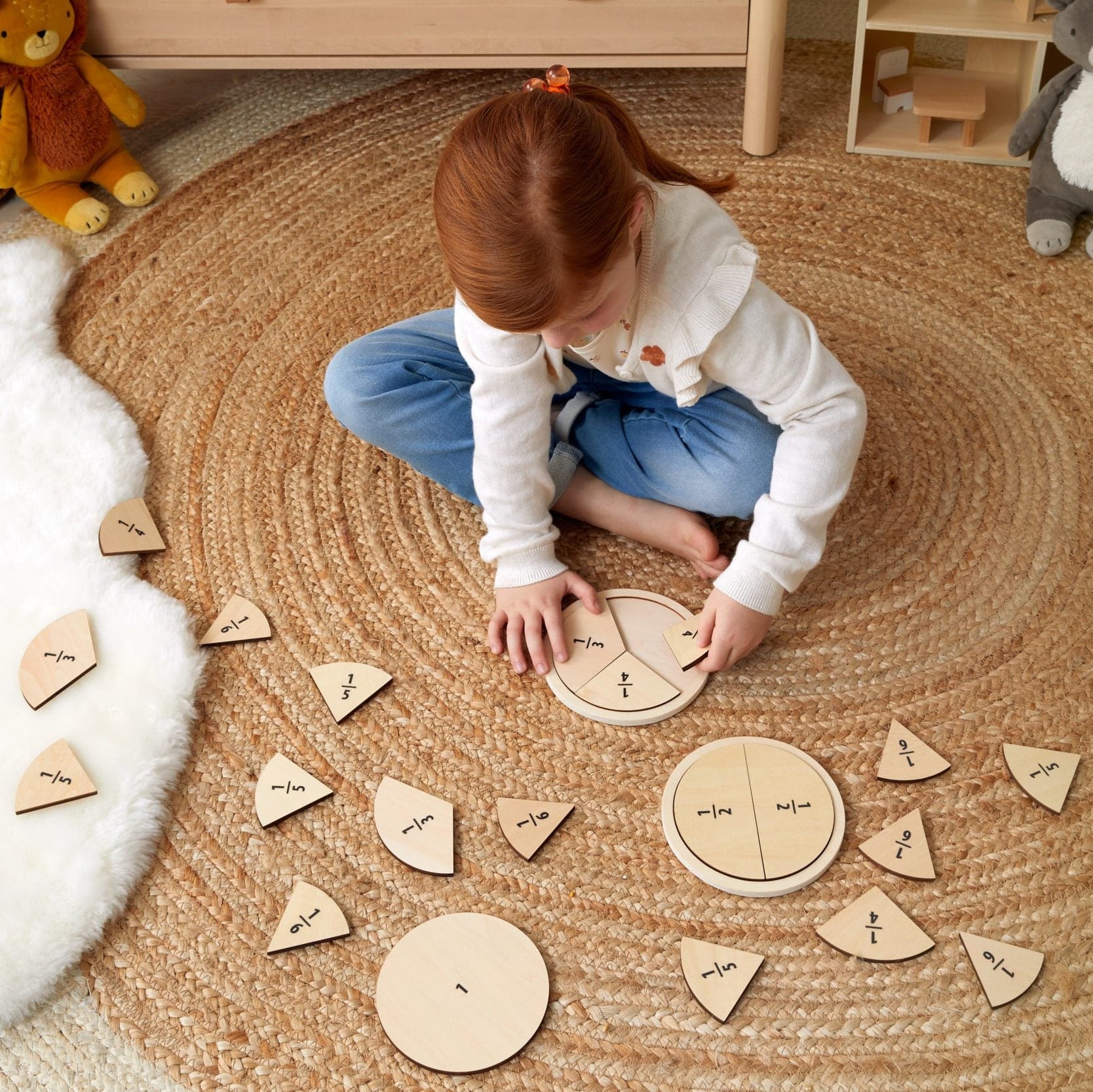 Fraction Fun Puzzle - Nordic Kids