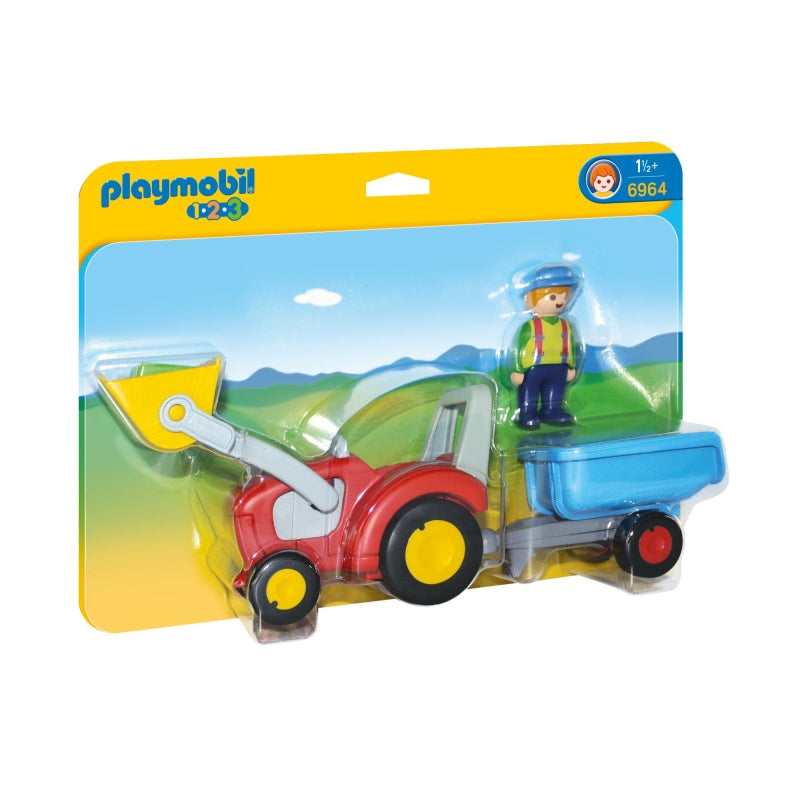 1.2.3 Tractor with Trailer - Playmobil
