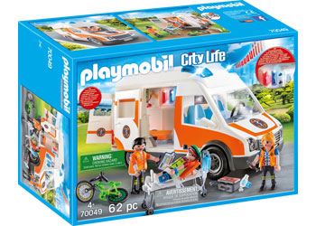 Ambulance with Flashing Lights - Playmobil