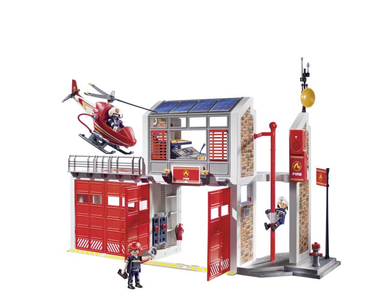 Fire Station with Helicopter - Playmobil