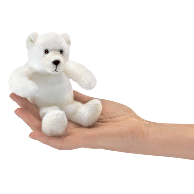 Mini Polar Bear Finger Puppet - Folkmanis