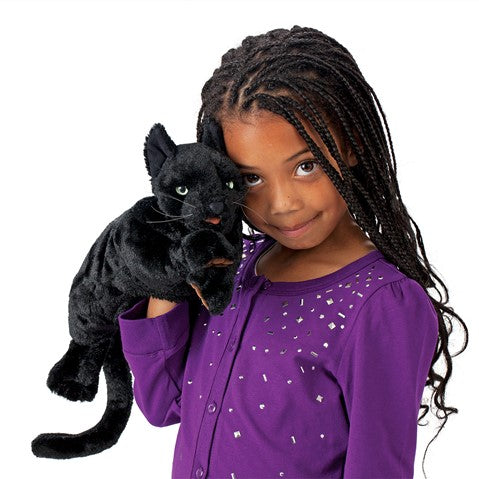 Black Cat Hand Puppet - Folkmanis