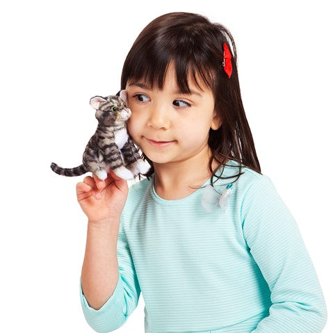 Mini Tabby Cat Finger Puppet - Folkmanis
