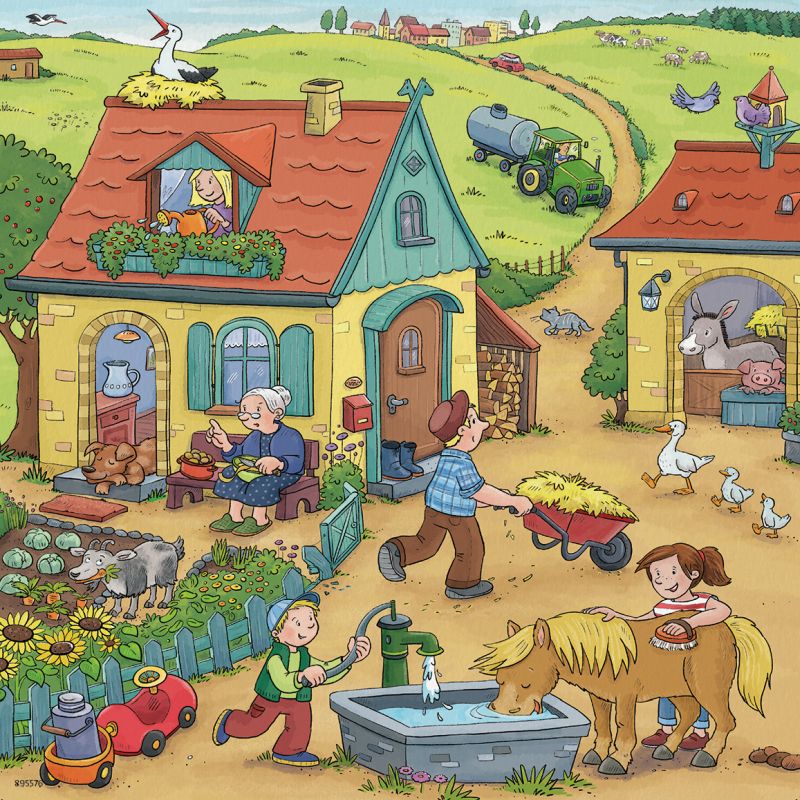 On the Farm 3x49pc Puzzles - Ravensburger