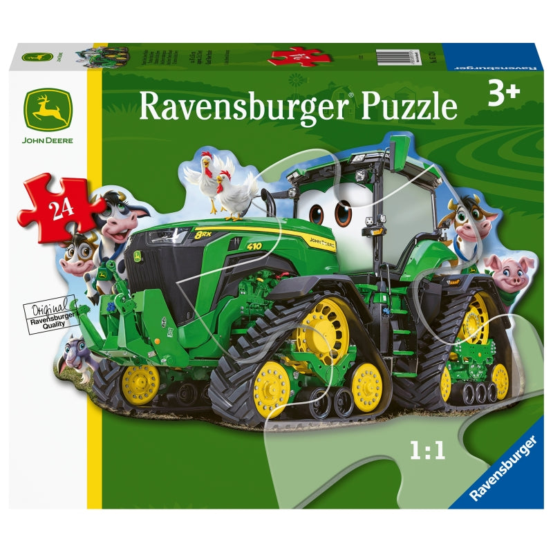 John Deere Tractor Shaped Puzzle 24pc - Ravensburger