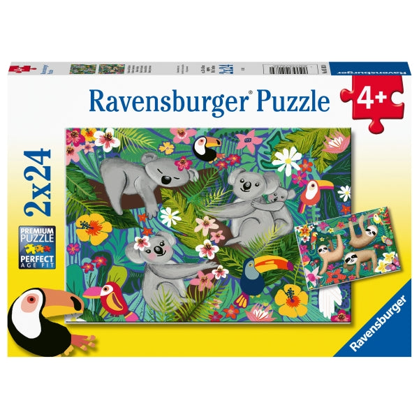 Koalas and Sloths Puzzle 2x24pc - Ravensburger