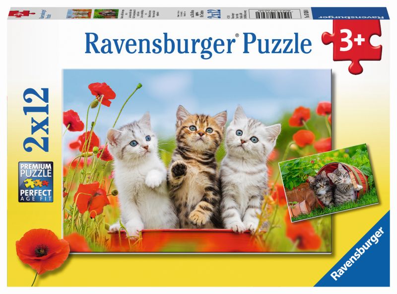Kitten Adventures 2x12pc Puzzles - Ravensburger