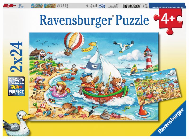 Seaside Holiday Puzzle 2x24pc - Ravensburger