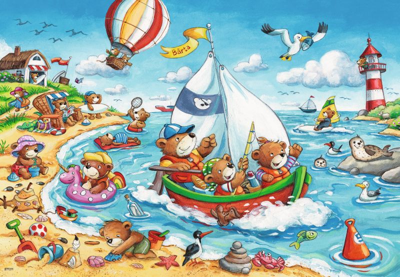 Seaside Holiday Puzzle 2x24pc - Ravensburger