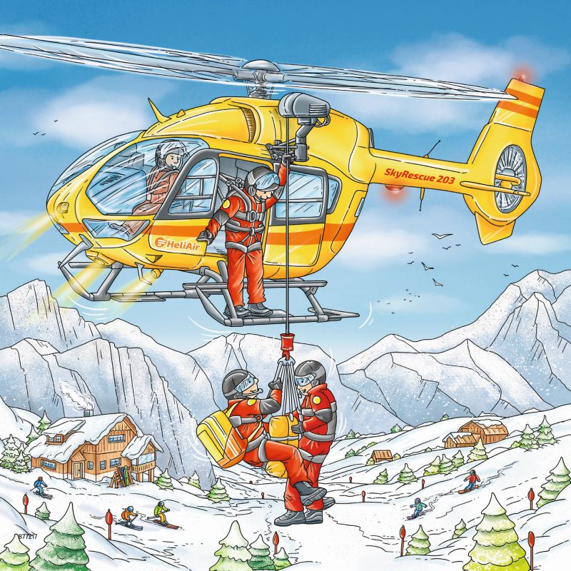 Lets Go Skiing 3x49pc Puzzles - Ravensburger