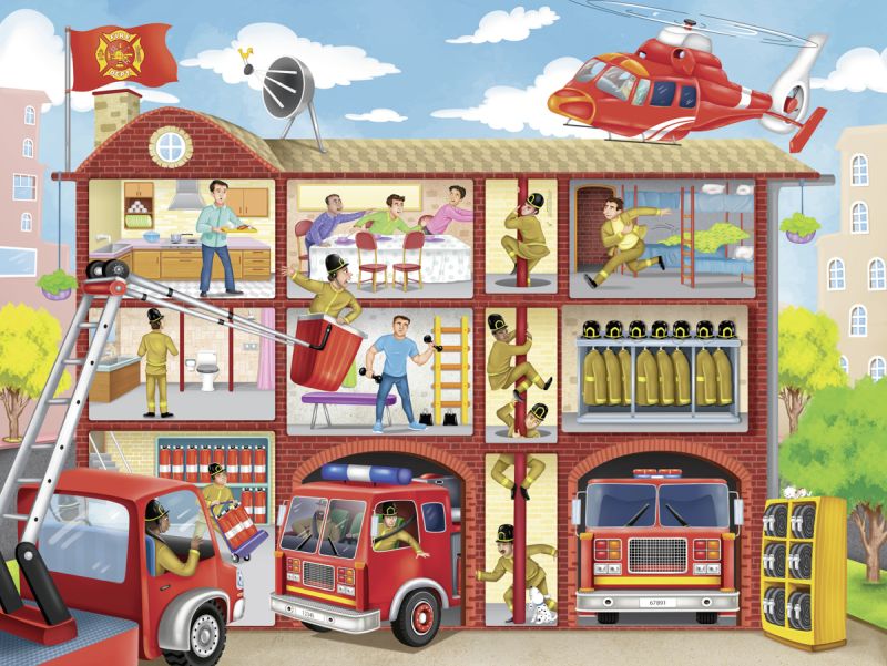 Firehouse Frenzy 100pc Puzzle - Ravensburger