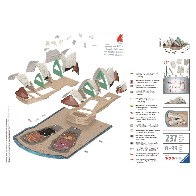 Sydney Opera House 3D Puzzle 237pc - Ravensburger