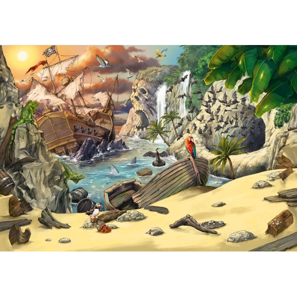 Pirates Peril Kids Escape Puzzle 368pc - Ravensburger