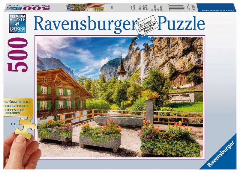 Lauterbrunnen Switzerland 500pc Puzzle - Ravensburger