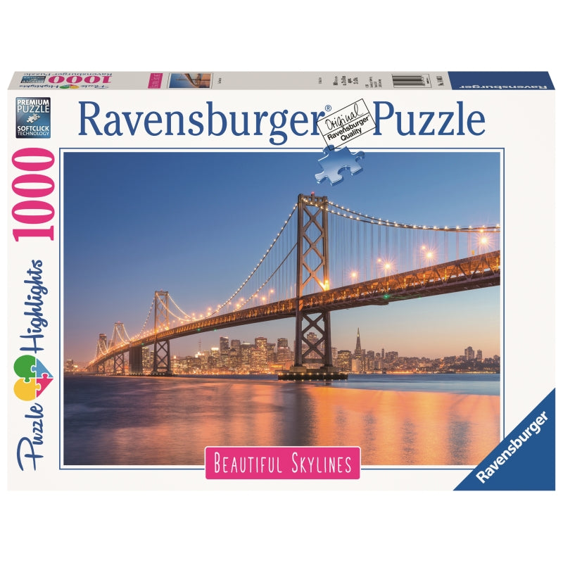San Francisco 1000pc Beautiful Skylines Puzzle - Ravensburger