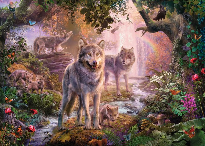 Summer Wolves Puzzle 1000pc - Ravensburger