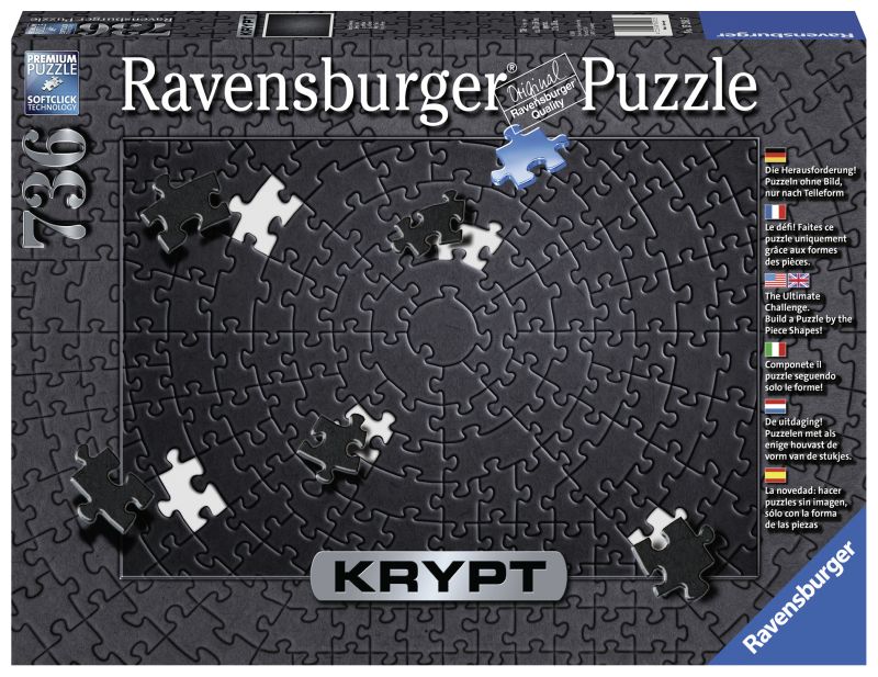 KRYPT Black 736pc Puzzle - Ravensburger