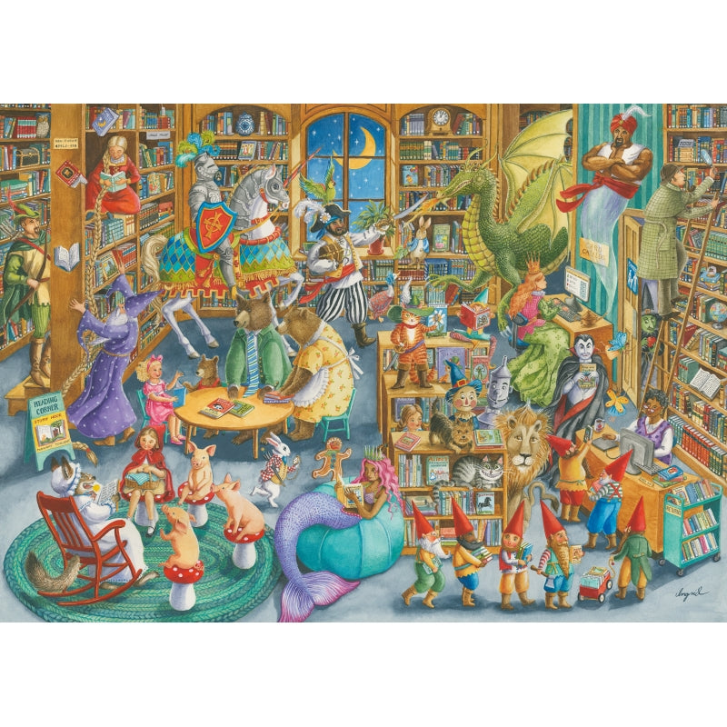 Midnight at the Library 1000pc Puzzle - Ravensburger