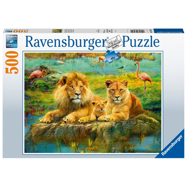Lions in the Savannah Puzzle 500pc - Ravensburger