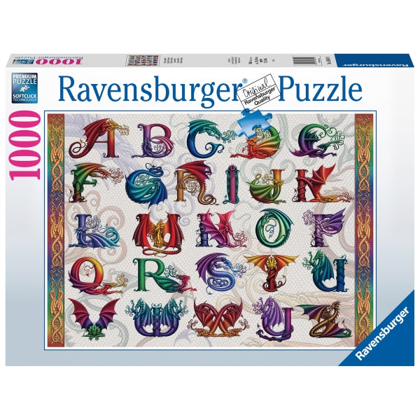 Dragon Alphabet 1000pc Puzzle - Ravensburger