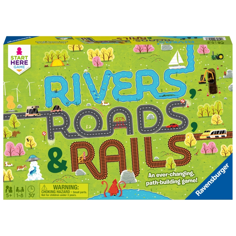 Rivers Roads and Rails Game - Ravensburger