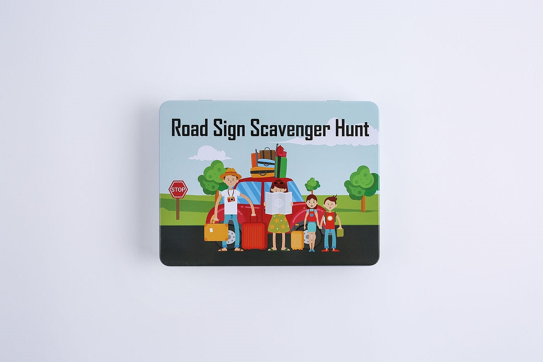 Road Sign Scavenger Hunt Magnetic Game - Zipboom