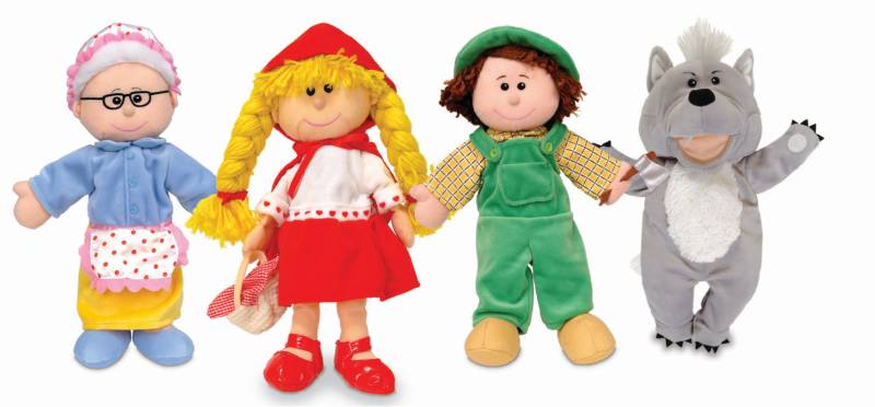 Red Riding Hood Puppets - Fiesta Crafts 1