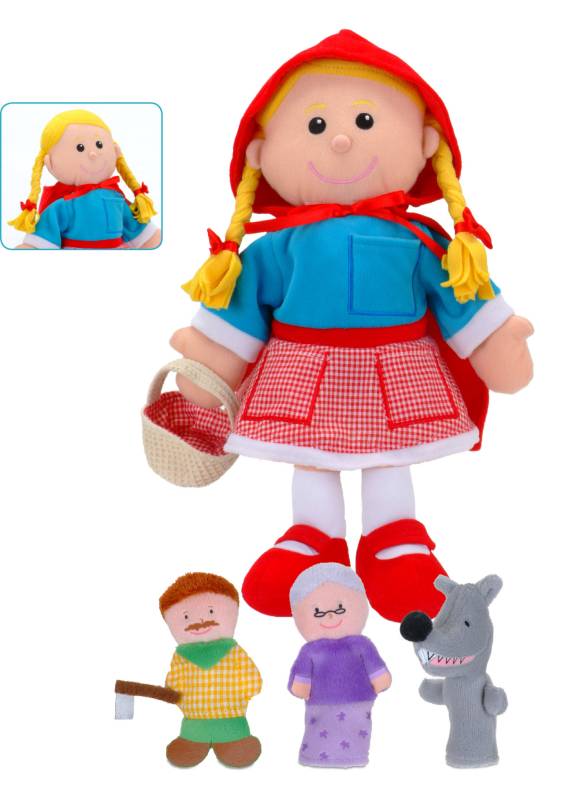 Red Riding Hood Puppets - Fiesta Crafts 3