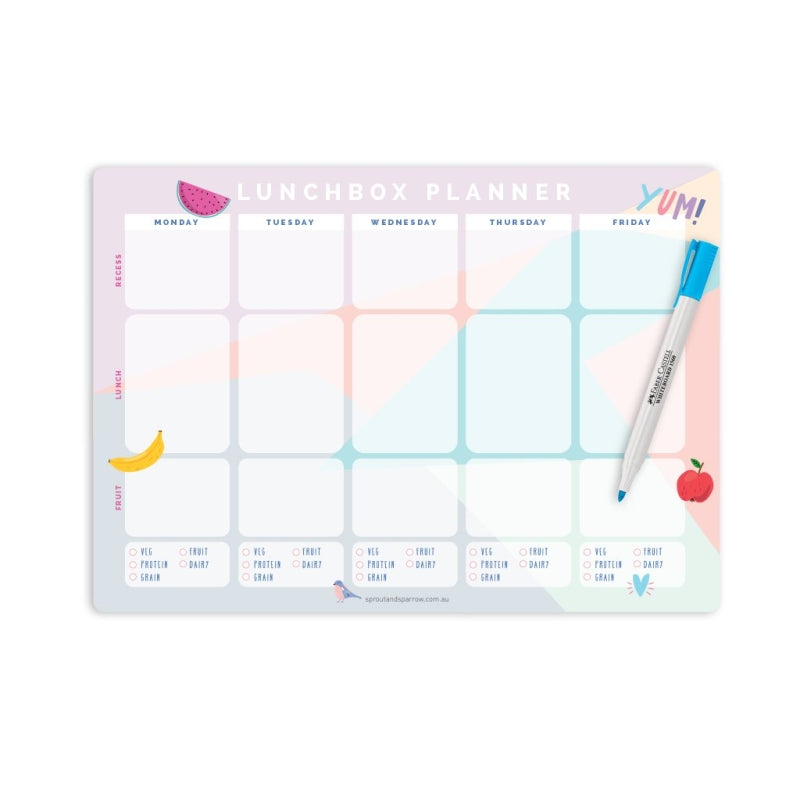 Magnetic Lunchbox Planner Write On - Sprout and Sparrow